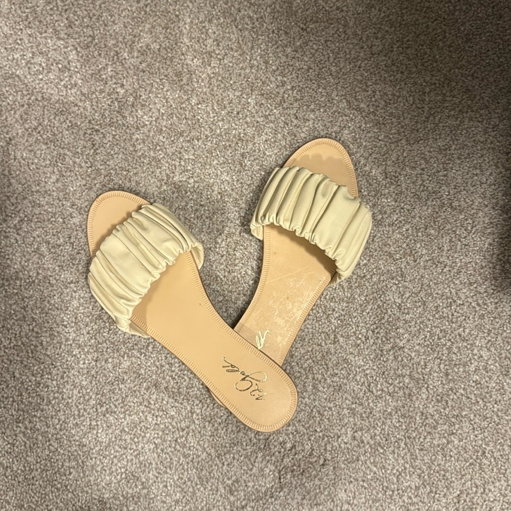 42 gold sandals new in box